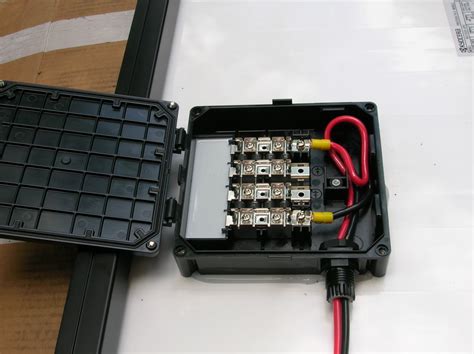 wiring a solar panel junction box|pv module junction box.